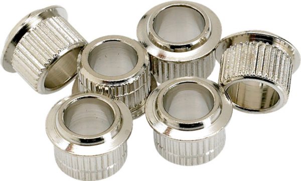 Vintage-Style Guitar Tuning Machine Bushings (6) Nickel