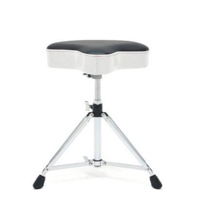 6000 Series Throne Moto Seat Silver White