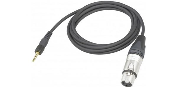 mikrofonkabel XLR-hona till 3,5 mm.