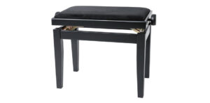 Pianopall Deluxe Svart Matt