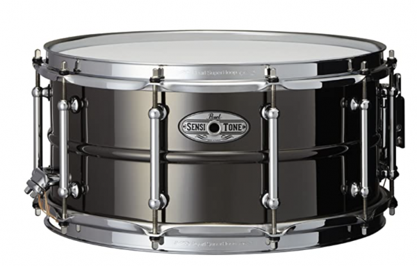STA1465BR Sensitone Black Nickel-Plated Brass Snare Drum