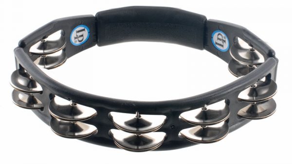 LP150 Steel Jingles, black Tambourine Cyclop hand held