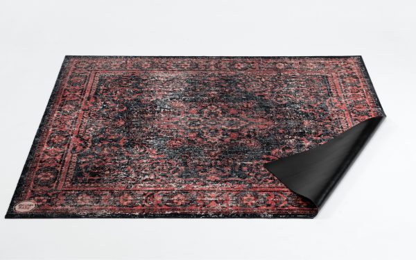 VP130-RBL Vintage Persian Red/Black Stage Mat 130x90 cm
