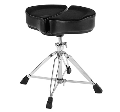 SPG-BL BLACK SPINAL-G DRUM THRONE WITH 4 LEG BASE