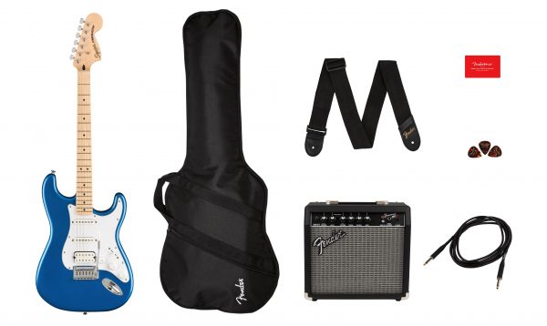 Affinity Series Stratocaster HSS Pack MN Lake Placid Blue Gig Bag 15G