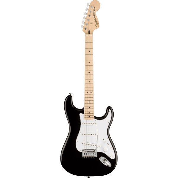 Squier Affinity Series Stratocaster MN White Pickguard Black