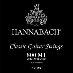 Strings for classic guitar Series 800 Medium tension Silver plated Set