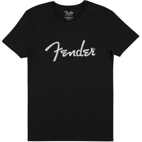 Fender spaghetti logo mens T shirt black with white logo - XL