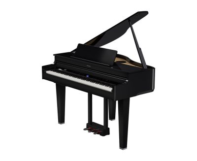 Roland GP-6 svart miniflygel i polerad ebenholts