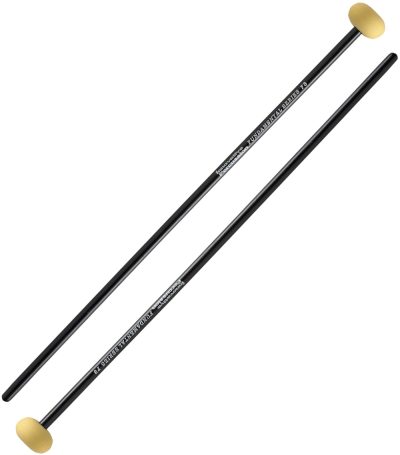 F8 MEDIUM RUBBER MARIMBA MALLETS - TAN - BIRCH