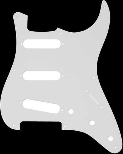 57 Vintage / 3 single coil Stratocaster 8 Screw Holes White 1Ply