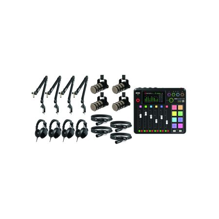 RODE Four-person podcasting bundle