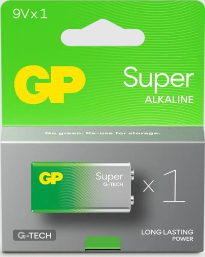GP BATTERIES 6LR61/9V PIN-PACK