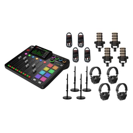 RODE Rodecaster PRO II Podcasting bundle 4
