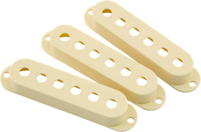 Road Worn Stratocaster Pickup Covers Aged White 3