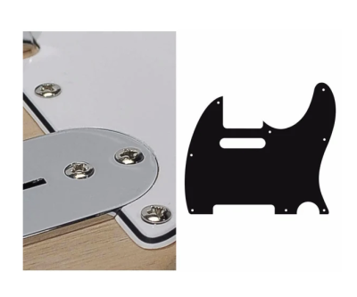TE-310 Pickguard Tele - White 3-ply