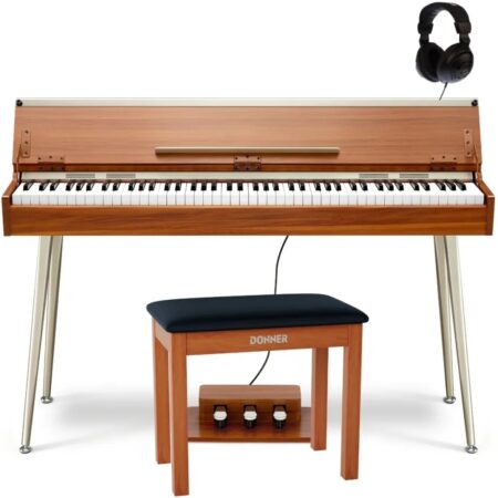 Donner DDP-80 PLUS el-piano + pianobänk och hörlurar