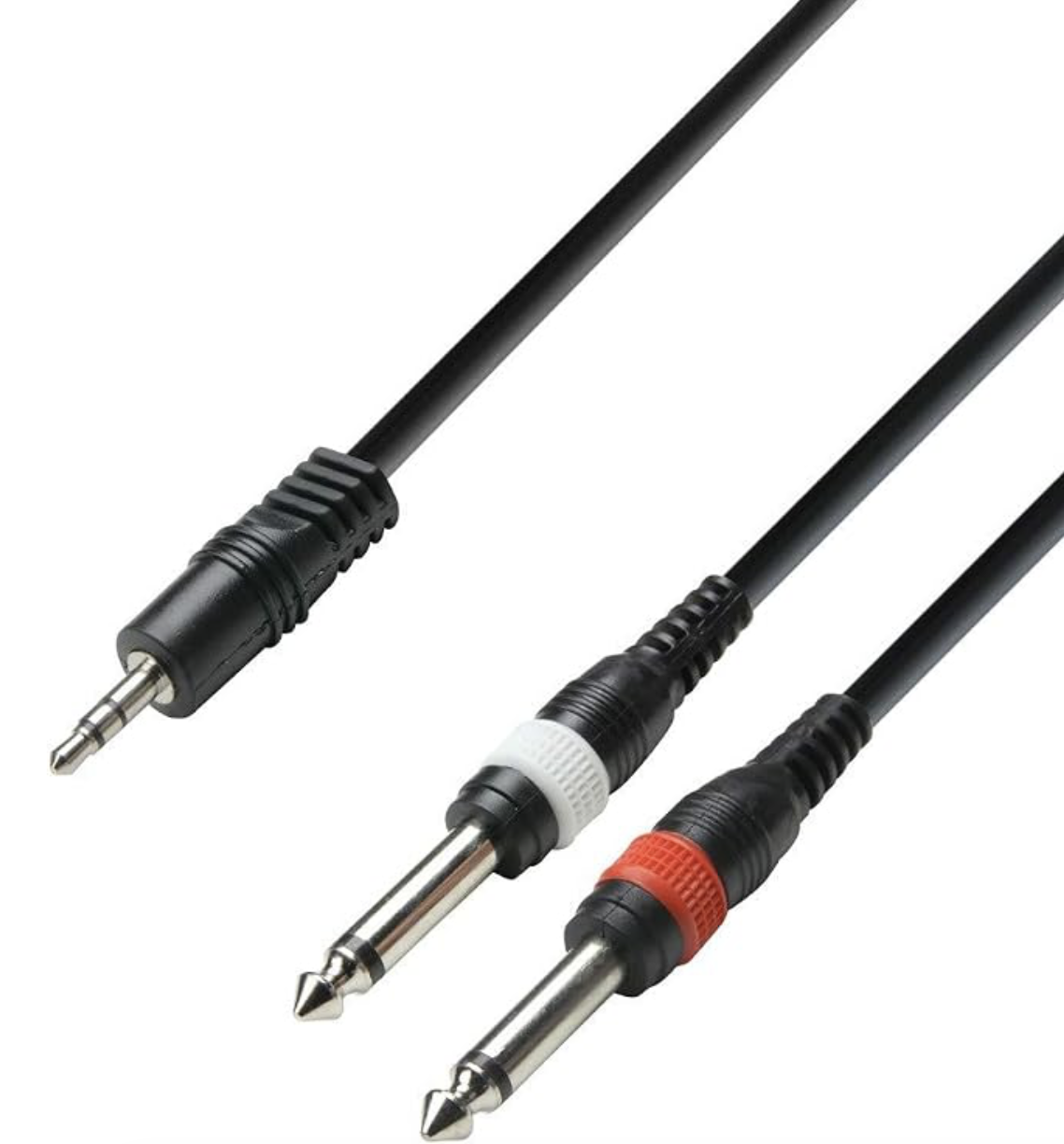 Y-Adapter | 2 x Minijack TRS x 1 TRS