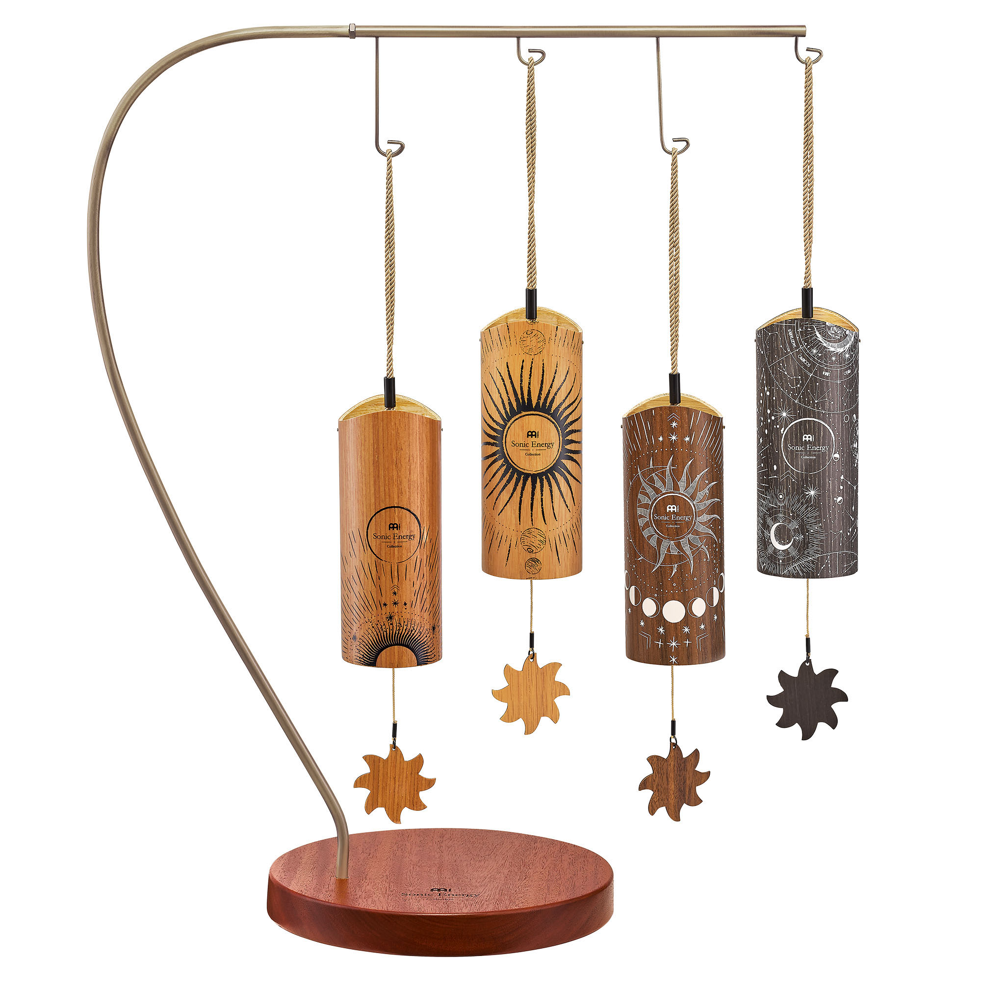 CBCS4SET Cosmic Bamboo Chime Set, 4 pcs. inkl. stativ