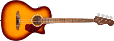 California Deluxe Kingman Bass CE Walnut Fingerboard Honey Sunburst